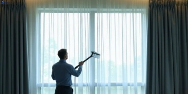 Commercial drapes cleaning service welsby hotels offices