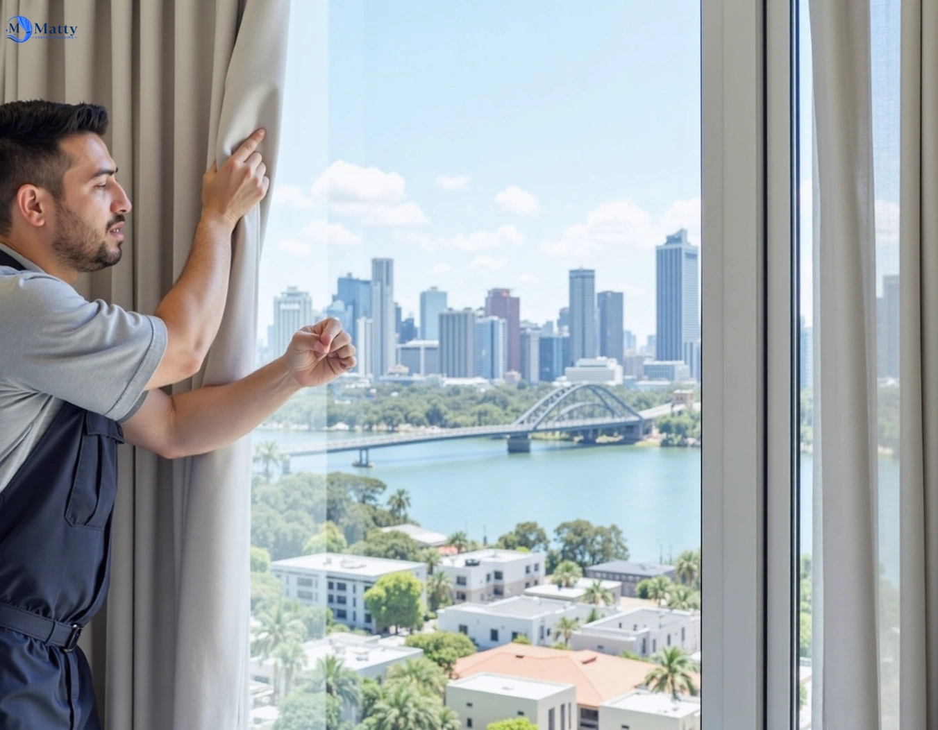 Professional curtain steam cleaning service welsby QLD by Fresho Curtain Cleaning