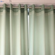 Stained curtain before professional treatment in welsby